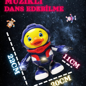 Dans Eden Işıklı Müzikli Ördek Astronot Oyuncağı - Uzay Keşif Timi