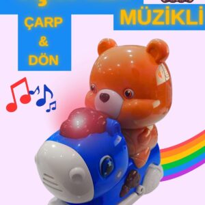 Işıklı Müzikli Çarp Dön Emeklemeye Yardımcı Sevimli Atlı Karınca Ayıcık Oyuncak