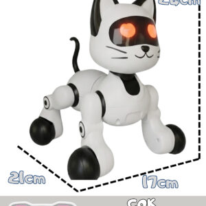 Uzaktan Kumandalı Şarjlı Çok Fonksiyonlu İnteraktif Akıllı Robot Kedi