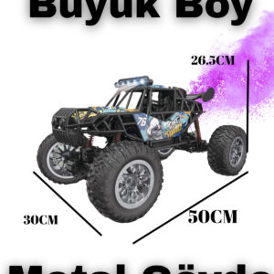 2.4 Ghz 7.4 V Çok Büyük Boy Metal Gövde 50 Cm Hızlı RcOfRoad Araba