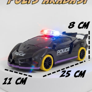 1:16 Ölçek Uzaktan Kumandalı Işıklı Sesli Şarjlı Full Fonksiyon Polis Arabası
