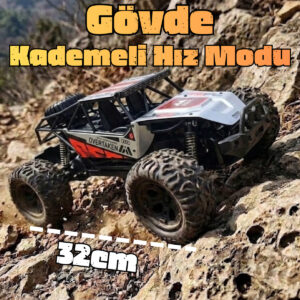 2.4Ghz Metal Alaşım Uzaktan Kumandalı Ayarlanabilir Hızlı Off-Road Araba (KIRMIZI)