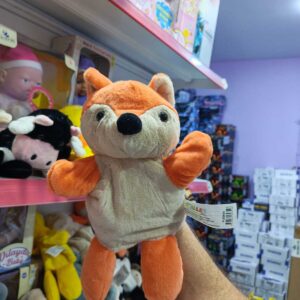 Sevimli Renkli Hayvan Temalı Peluş Oyuncak El Kuklası (TİLKİ)