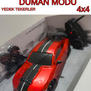 1:16 Ölçek 2.4Ghz Uzaktan Kumandalı Full Fonksiyon Şarjlı Ford Mustang Görünümlü Drift Araba