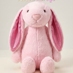 60 Cm Sevimli Uyku Arkadaşı Tavşan Peluş Oyuncak (PEMBE)