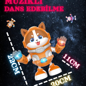 Dans Eden Işıklı Müzikli Köpekcik Astronot Oyuncağı - Uzay Keşif Timi
