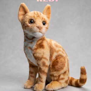 29 Cm Gerçekçi Peluş Oyuncak Kedi (TURUNCU)