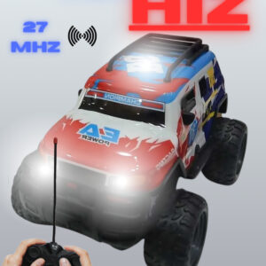 1:15 ÖLÇEK 27 MHZ IŞIKLI 15 KM HIZLI ŞARJLI FULL FONKSİYON UZAKTAN KUMANDALI OFF ROAD ARABA (MAVİ)