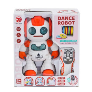 Disk Atan ,dans Eden Full Fonksiyon Kumandalı Pilli Tatlı Robot (KIRMIZI)