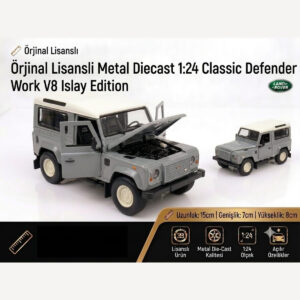 1:24 Ölçek Orjinal Lisanslı Diecast Metal Defender Work V8 Islay Edition Araba ( GRİ )