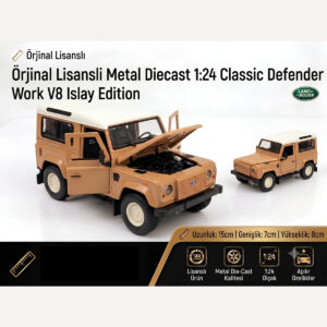 1:24 Ölçek Orjinal Lisanslı Diecast Metal Defender Work V8 Islay Edition Araba ( KAHVE )